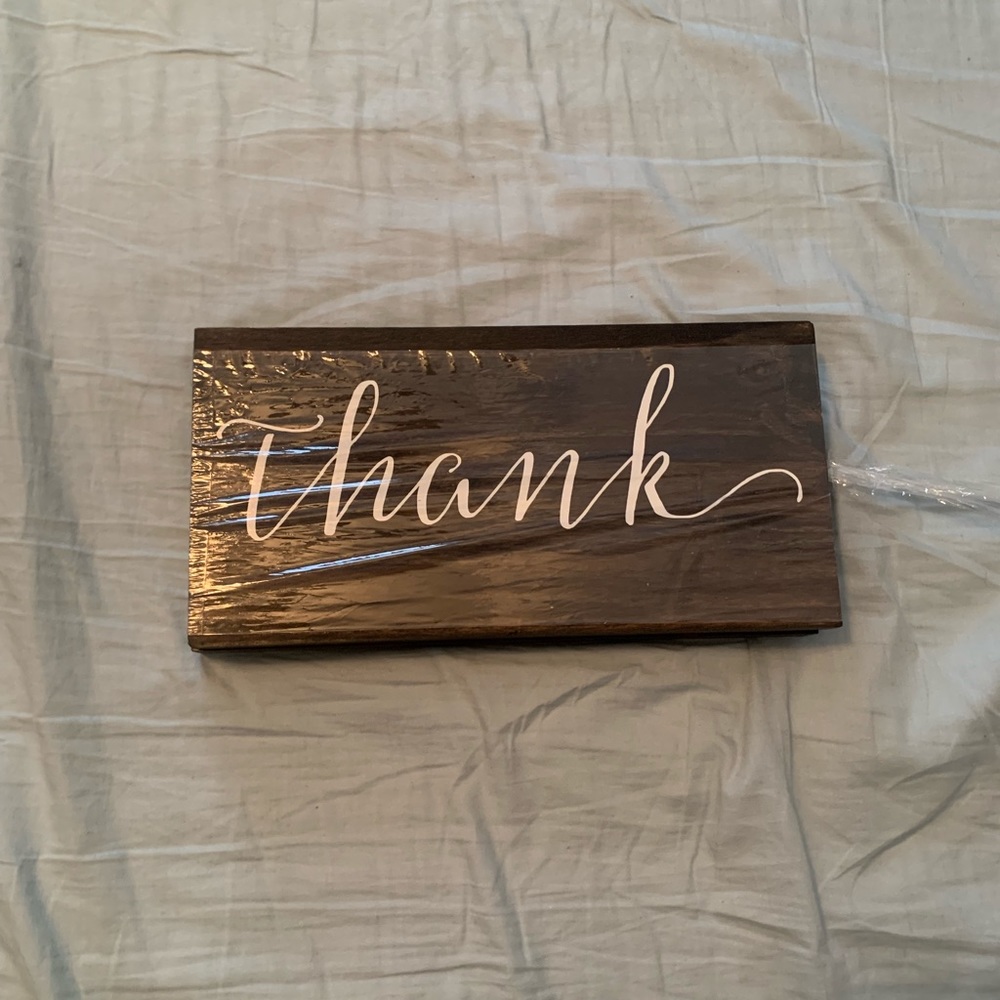 Thank you signs